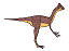 Oviraptor was an omnivore (ate meat and plants) that lived about 75 million years ago